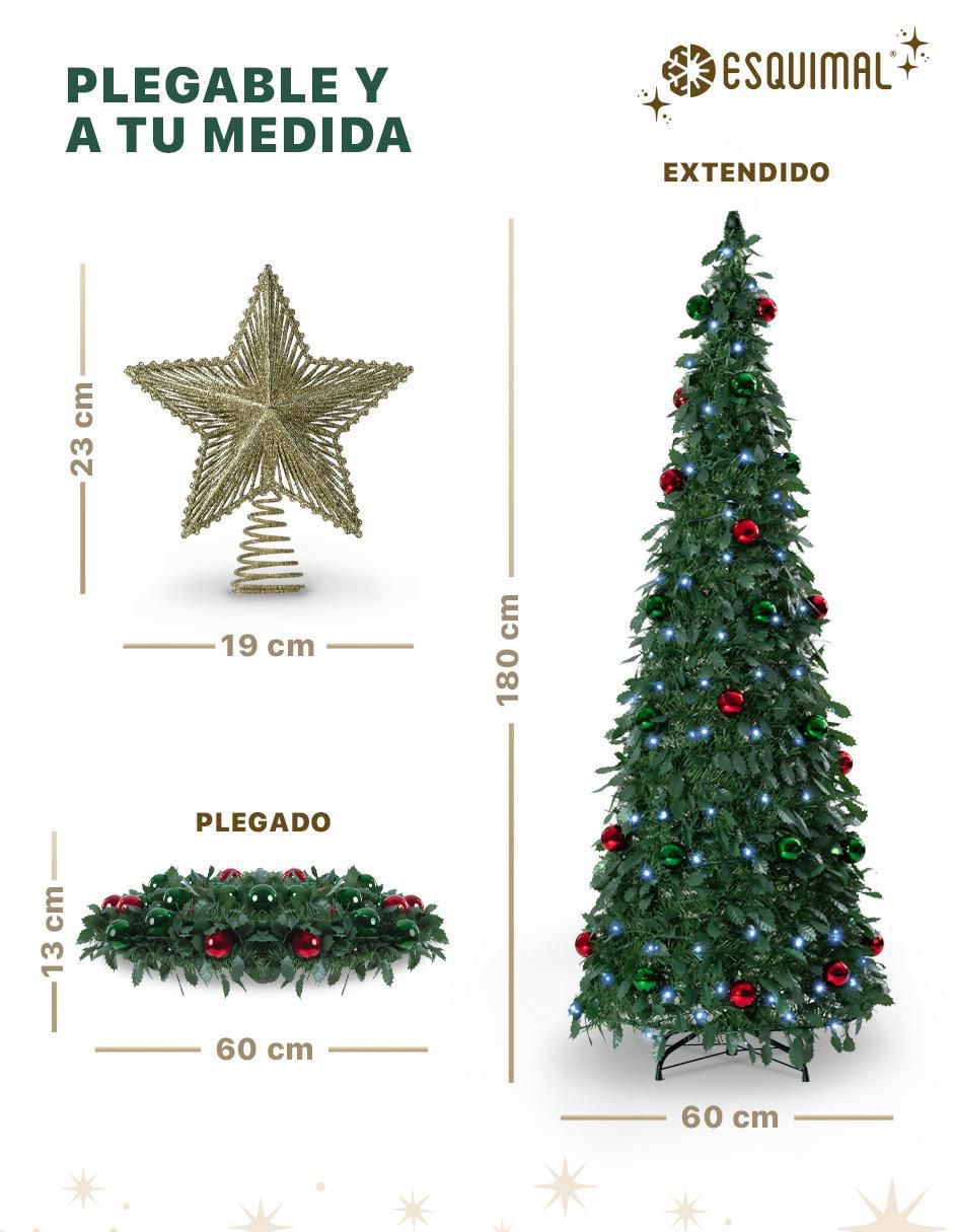 Árbol de navidad Plegable con 150 luces 6
