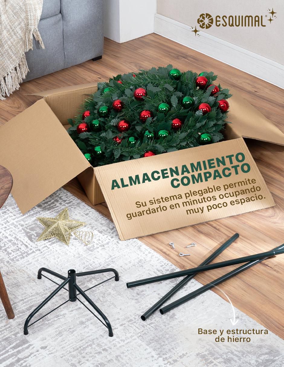 Árbol de navidad Plegable con 150 luces 4