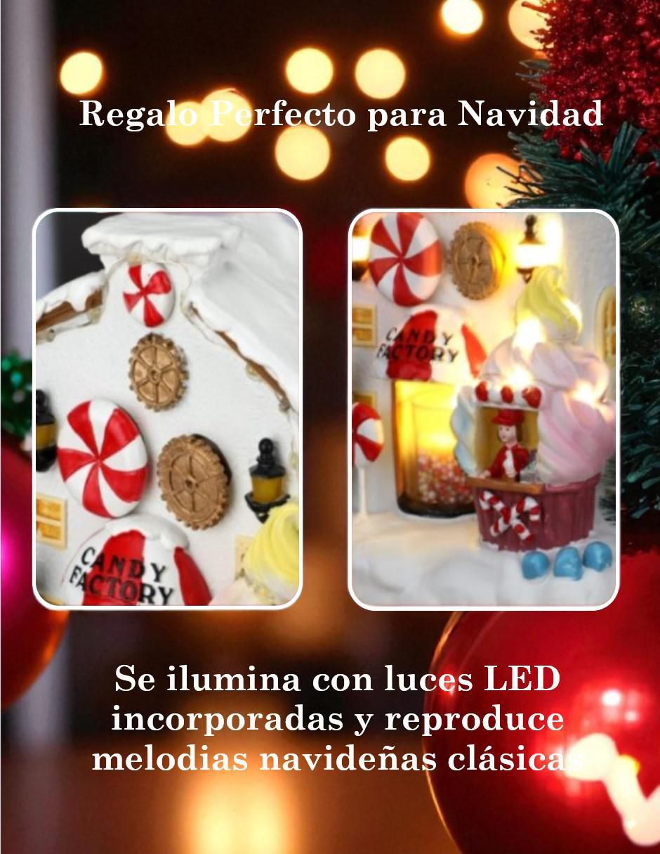 Figura decorativa navideña de resina 4