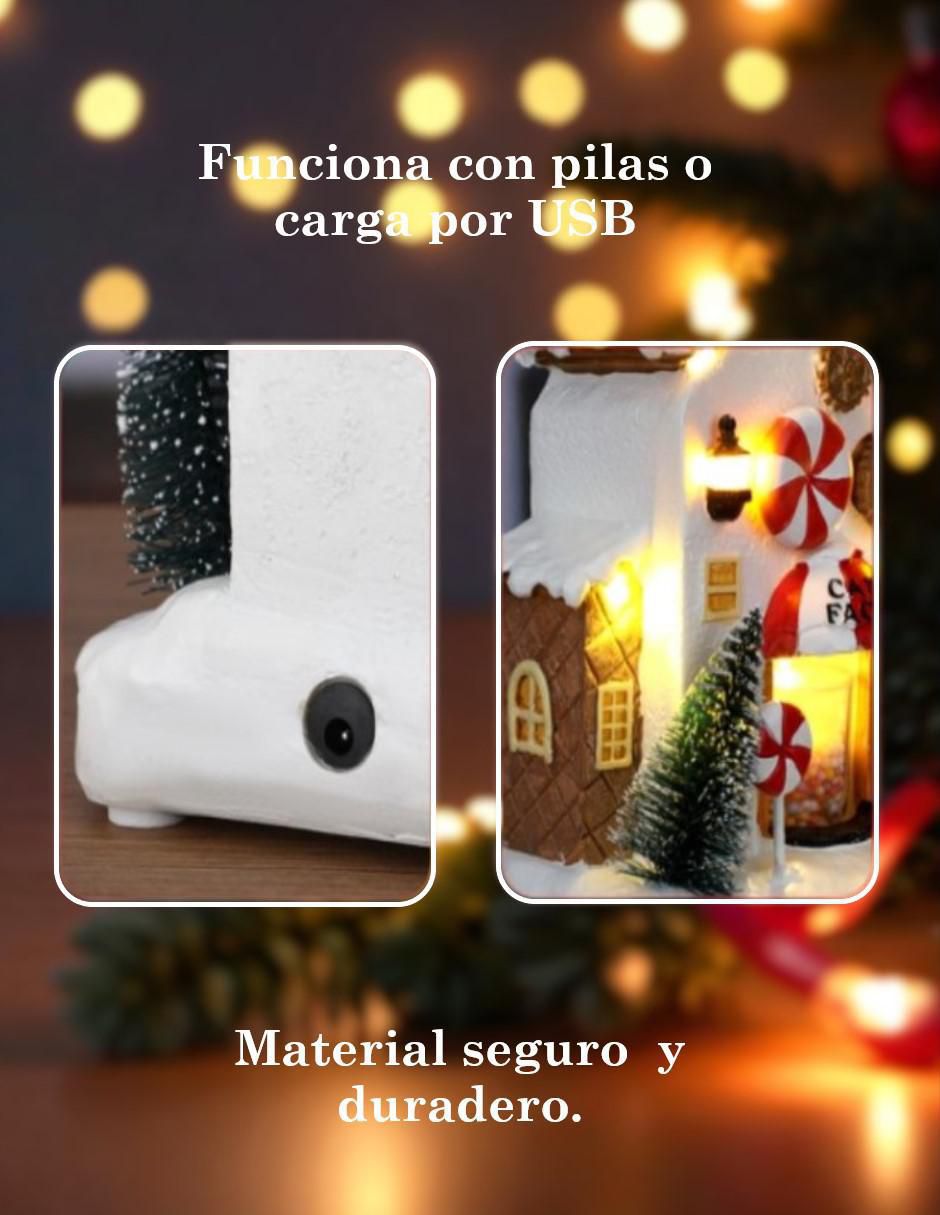 Figura decorativa navideña de resina 5