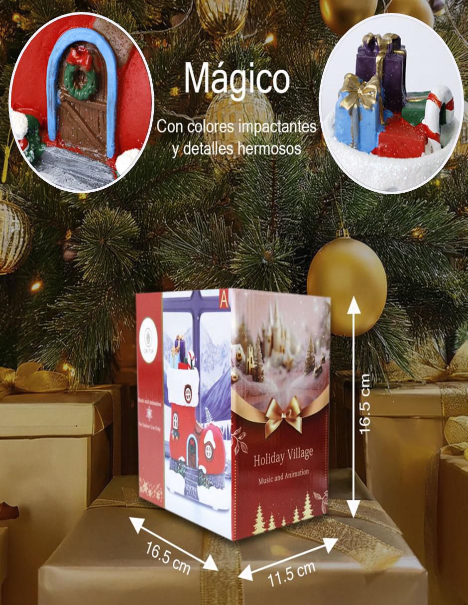 Figura decorativa de bota Navidad de resina