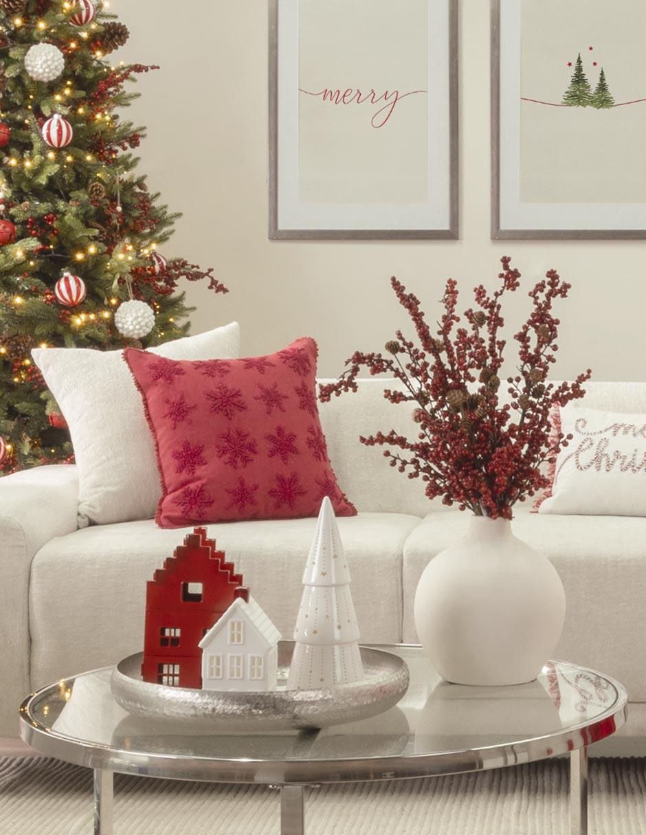 Figura decorativa de árbol de porcelana