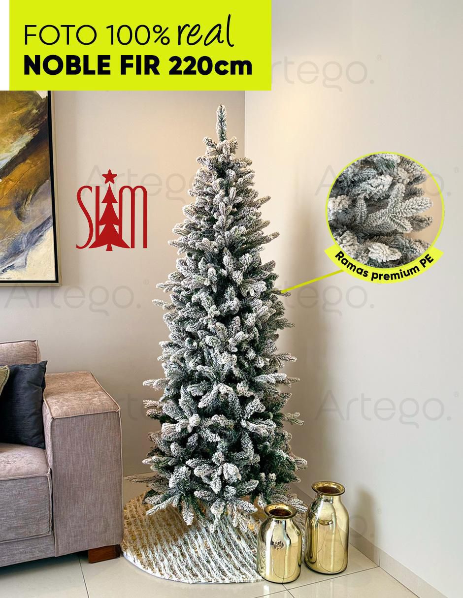 Árbol de navidad Nevado Noble Slim