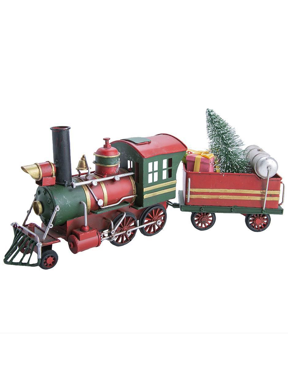Figura decorativa de tren Navidad de metal Figura decorativa de tren Navidad de metal