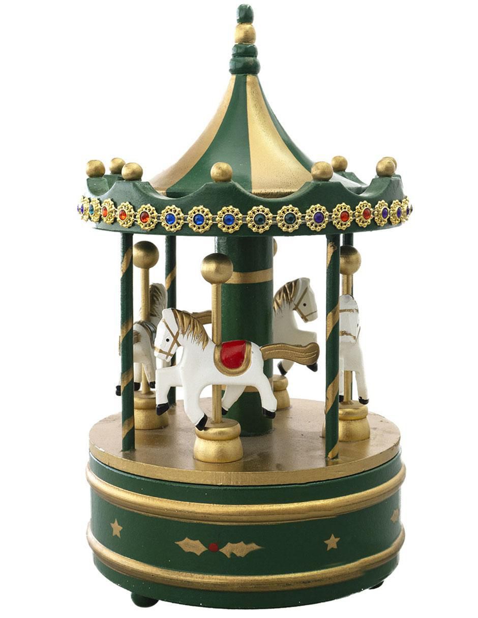 Figura decorativa de carrusel Navidad de madera Figura decorativa de carrusel Navidad de madera