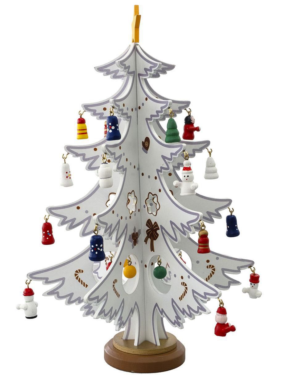 Figura decorativa de árbol navidad Navidad de madera