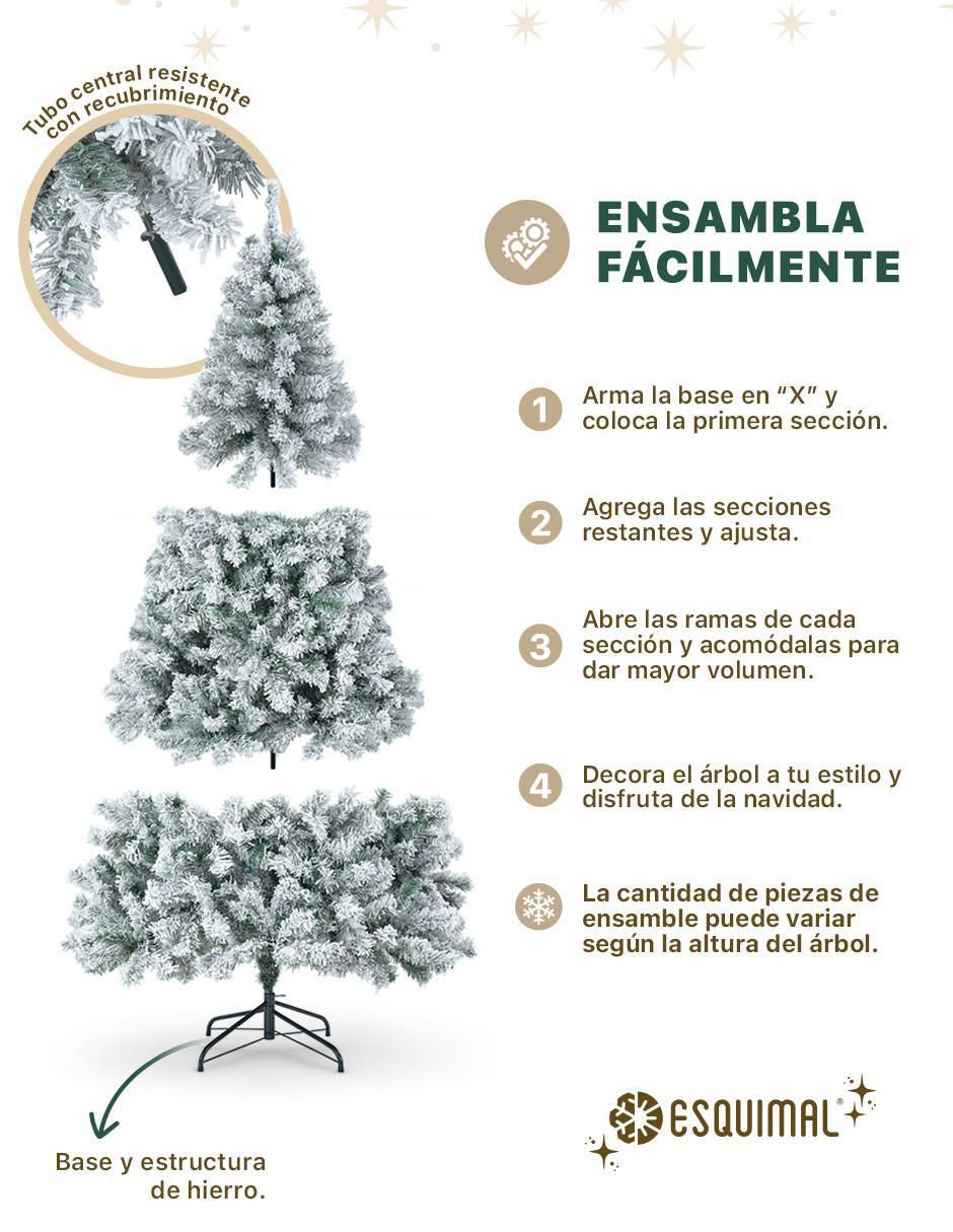 Árbol de navidad Clasico Nevado 4