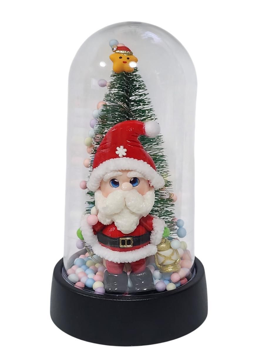 Figura decorativa de árbol navidad Navidad SANTA CLAUS