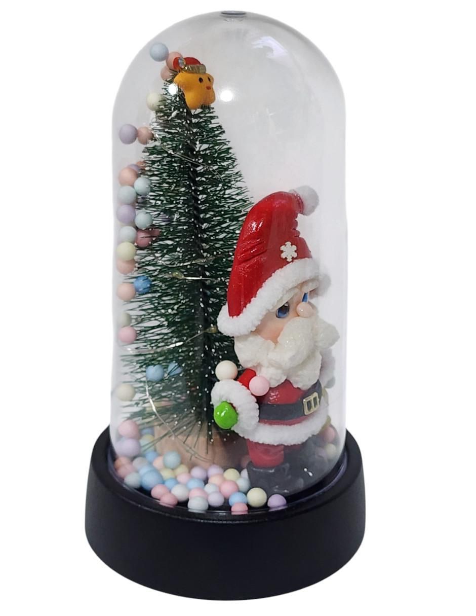 Figura decorativa de árbol navidad Navidad SANTA CLAUS