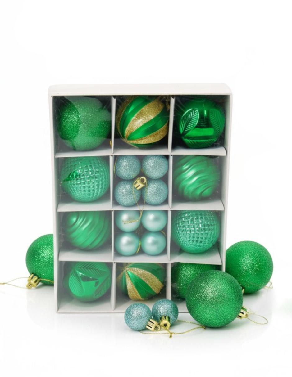 Set de esfera navideña no aplica "con" 24 "piezas" 3