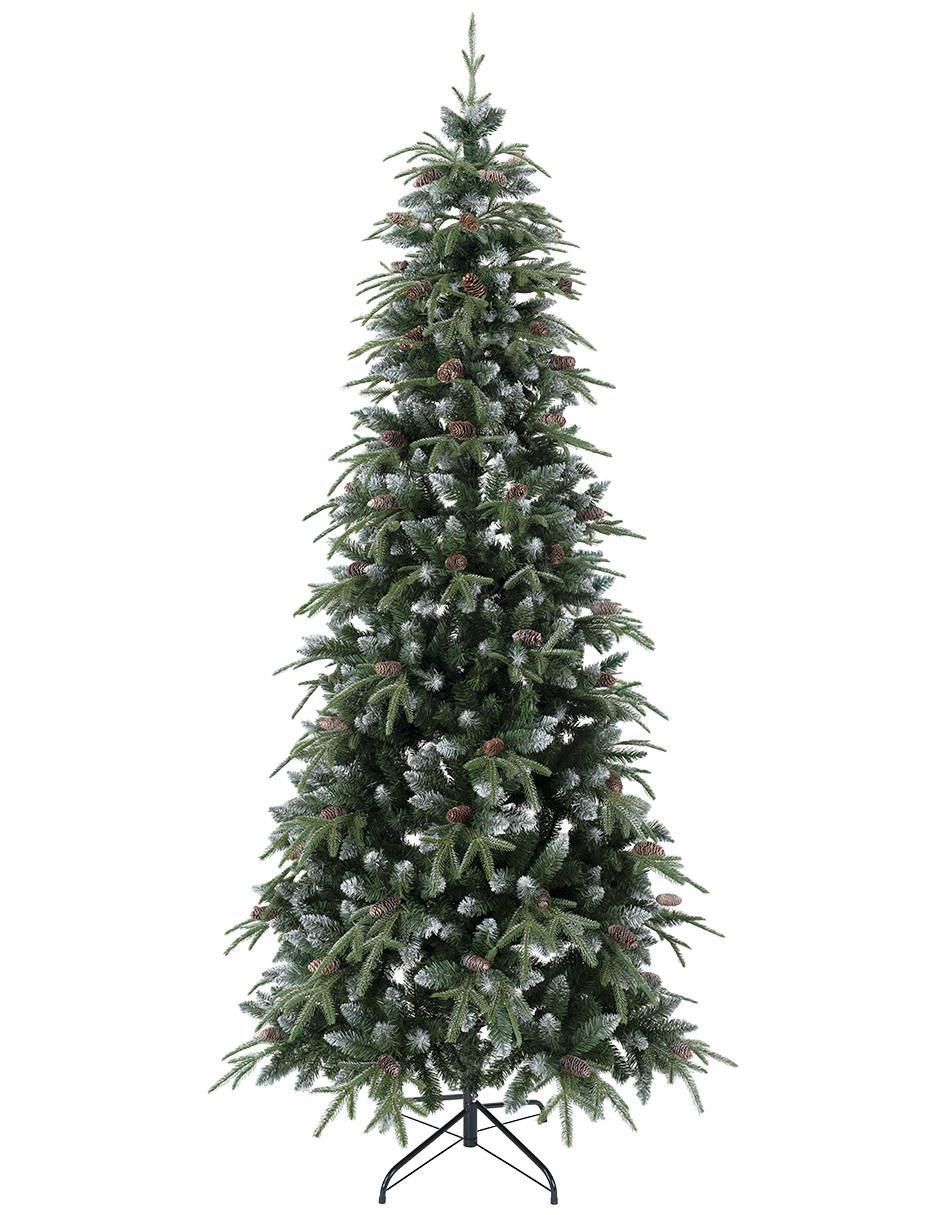 Árbol de navidad Tipo Lápiz Nevado con Berries y Piñas Árbol de navidad Tipo Lápiz Nevado con Berries y Piñas