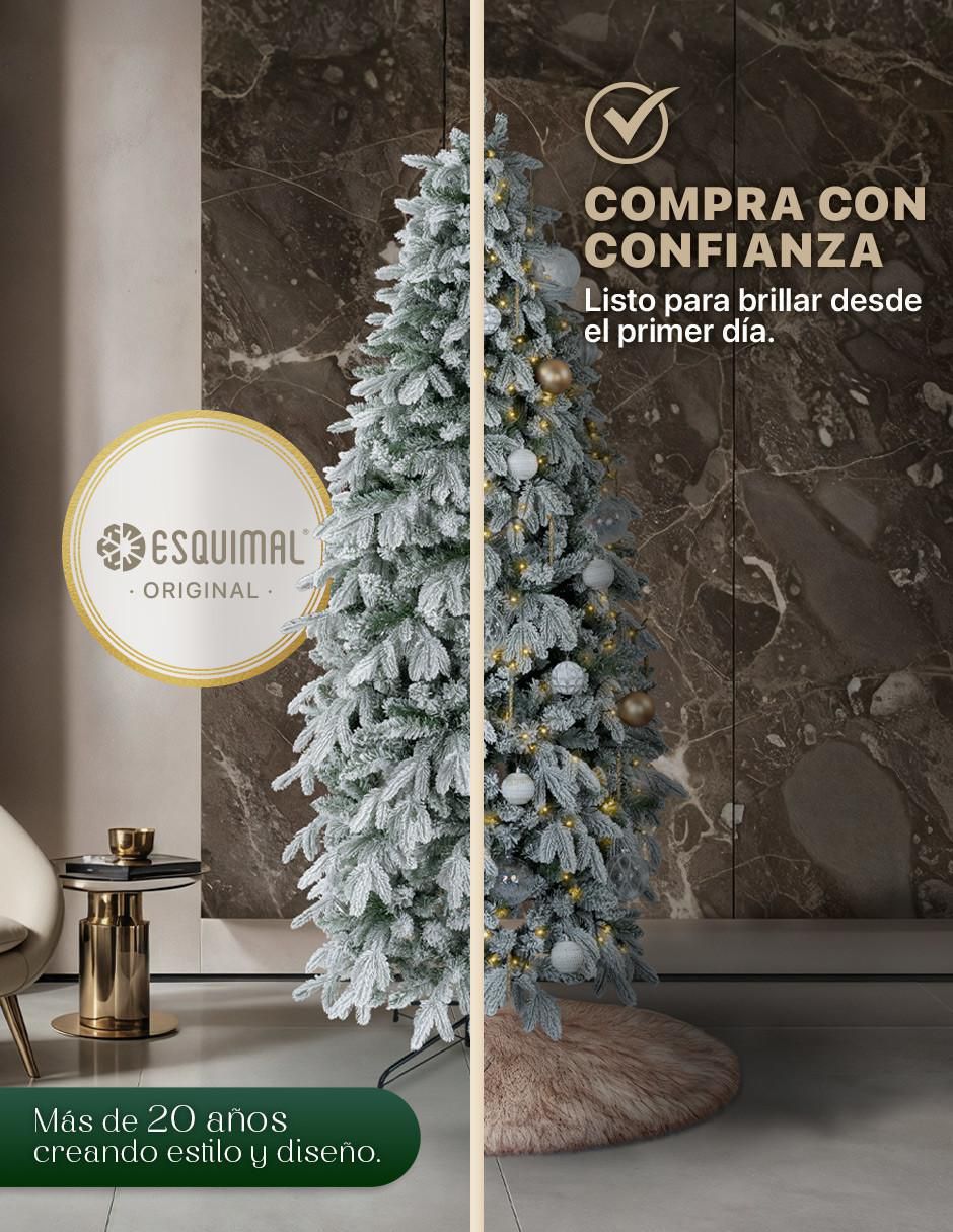Árbol de navidad Tipo Lápiz Nevado Canadiense 5
