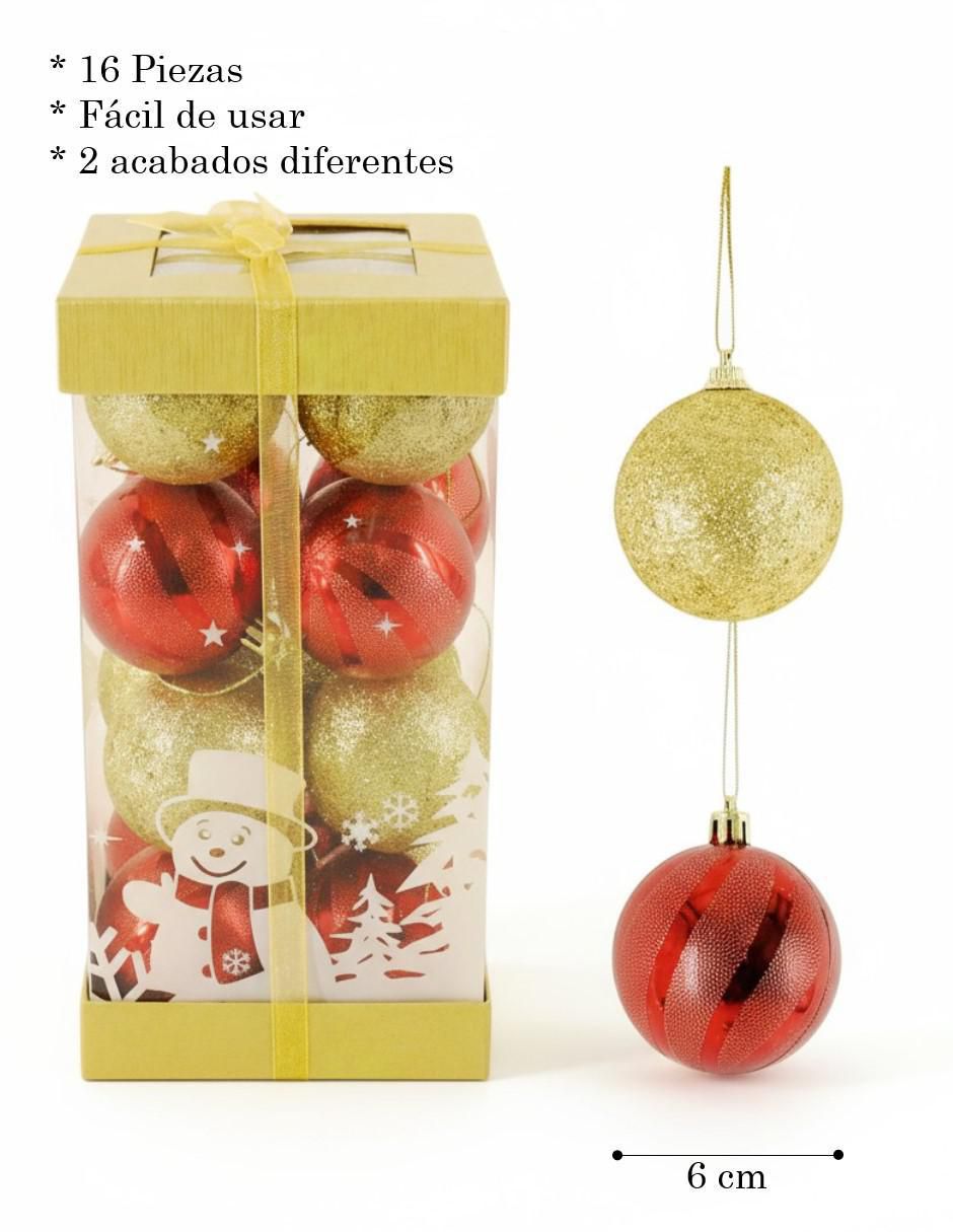 Set de esfera navideña con 16 piezas 5