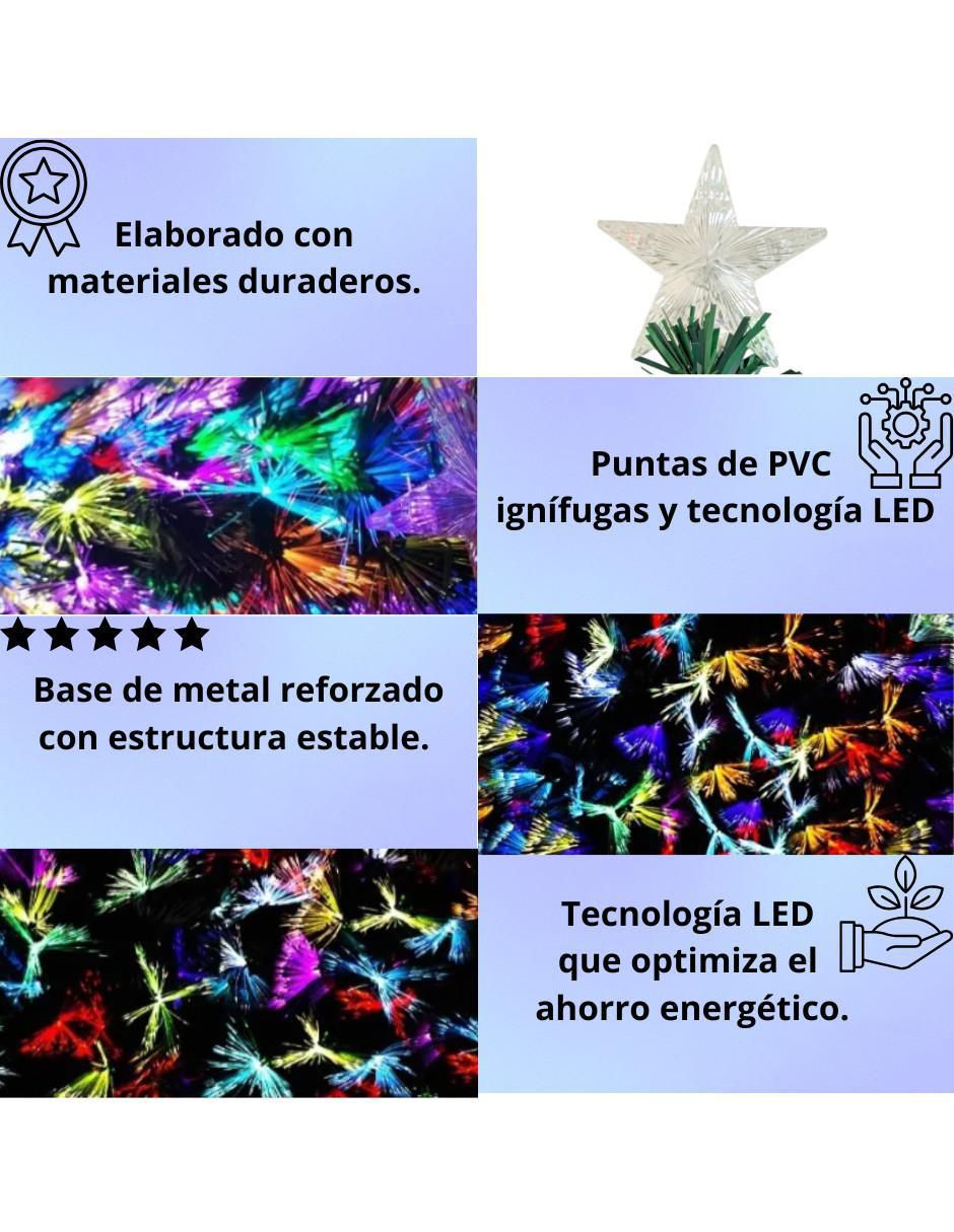 Árbol de navidad de plástico con 150 luces