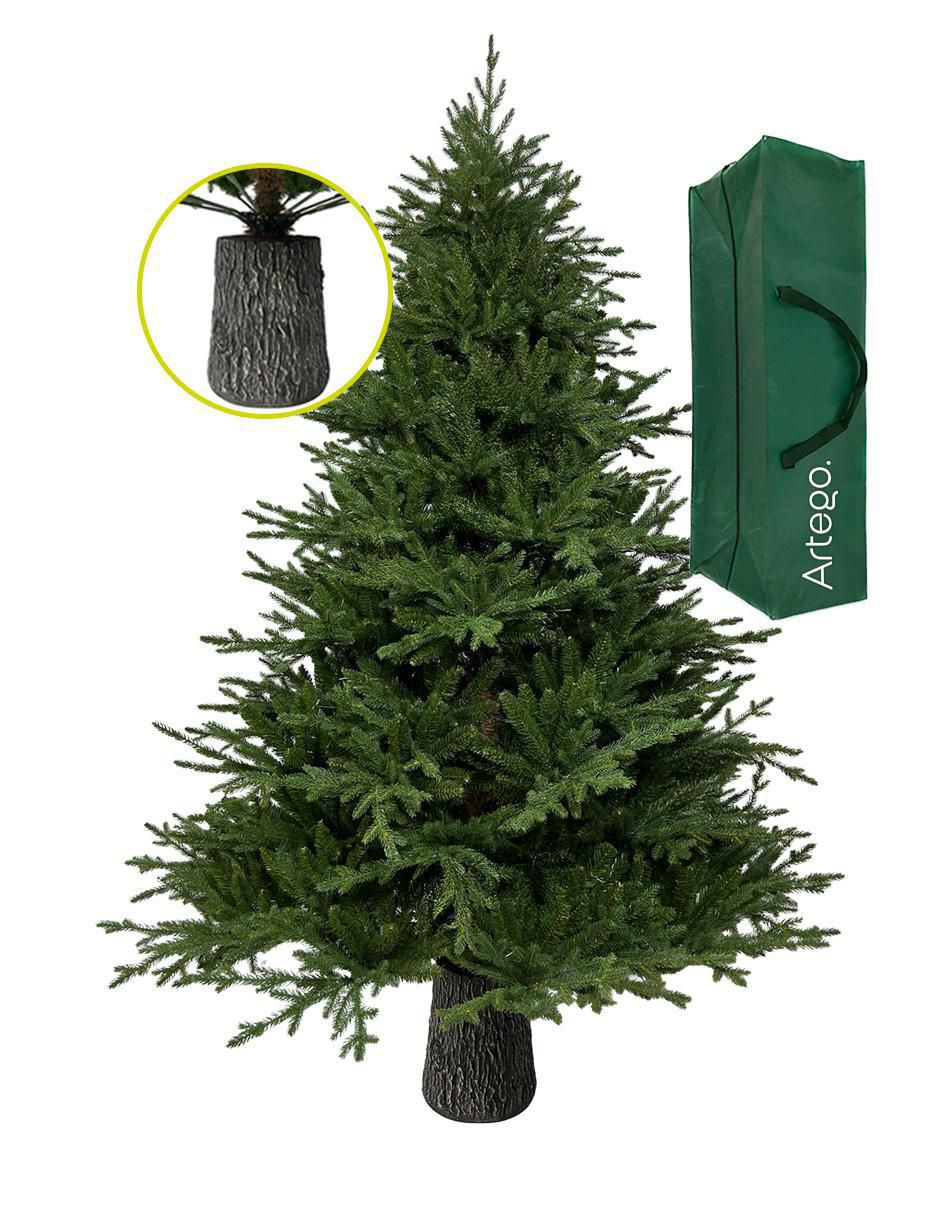 Árbol de navidad Vista Natural Tronco Realista Árbol de navidad Vista Natural Tronco Realista