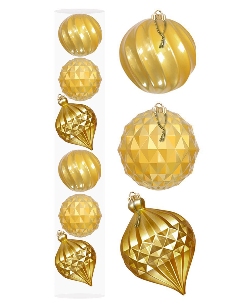 Set de esfera navideña Caramel con 6 piezas Set de esfera navideña Caramel con 6 piezas