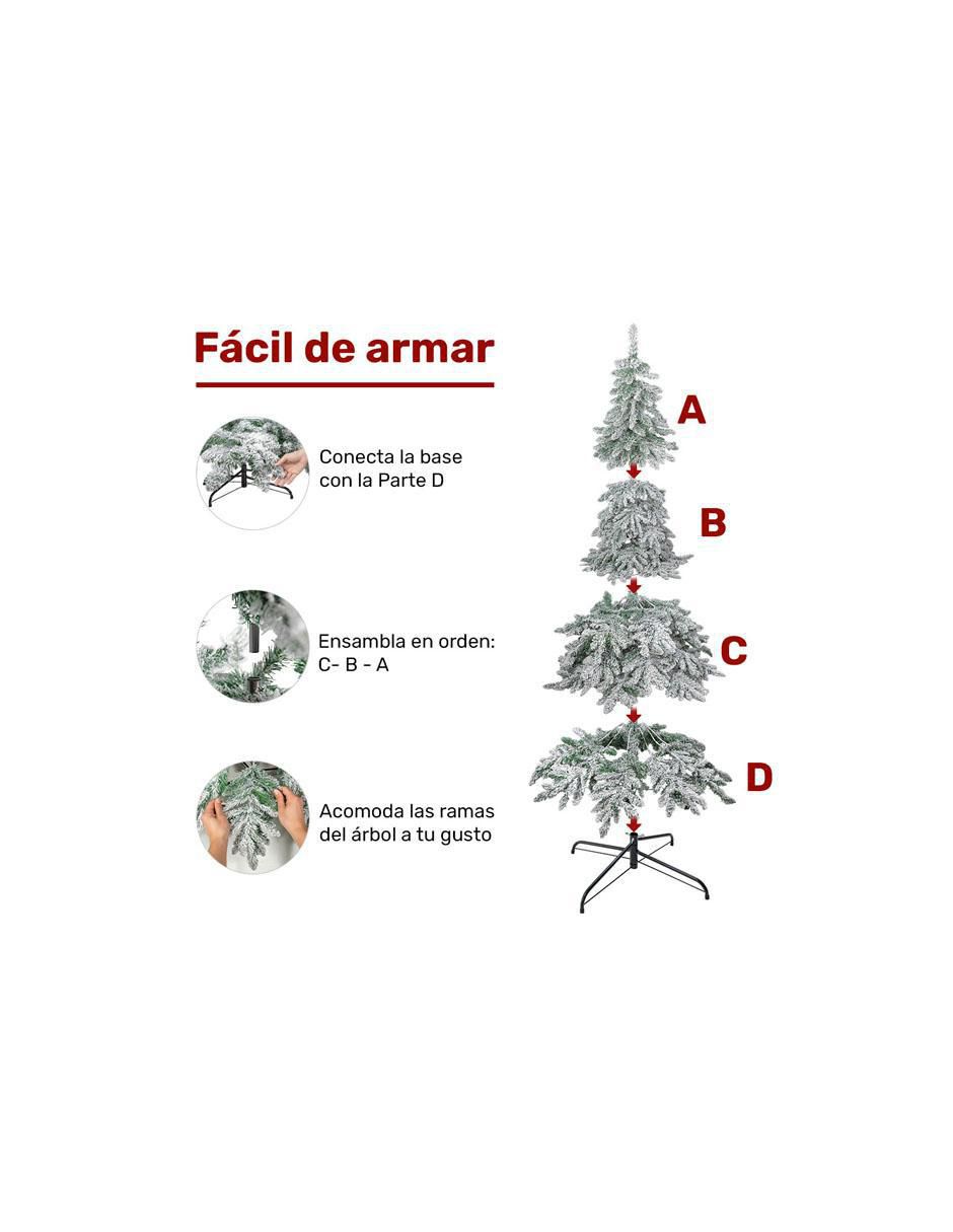Árbol de navidad con 300 luces 6