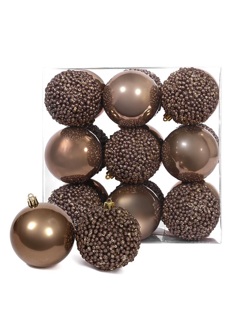 Set de esfera navideña pearl con 18 piezas