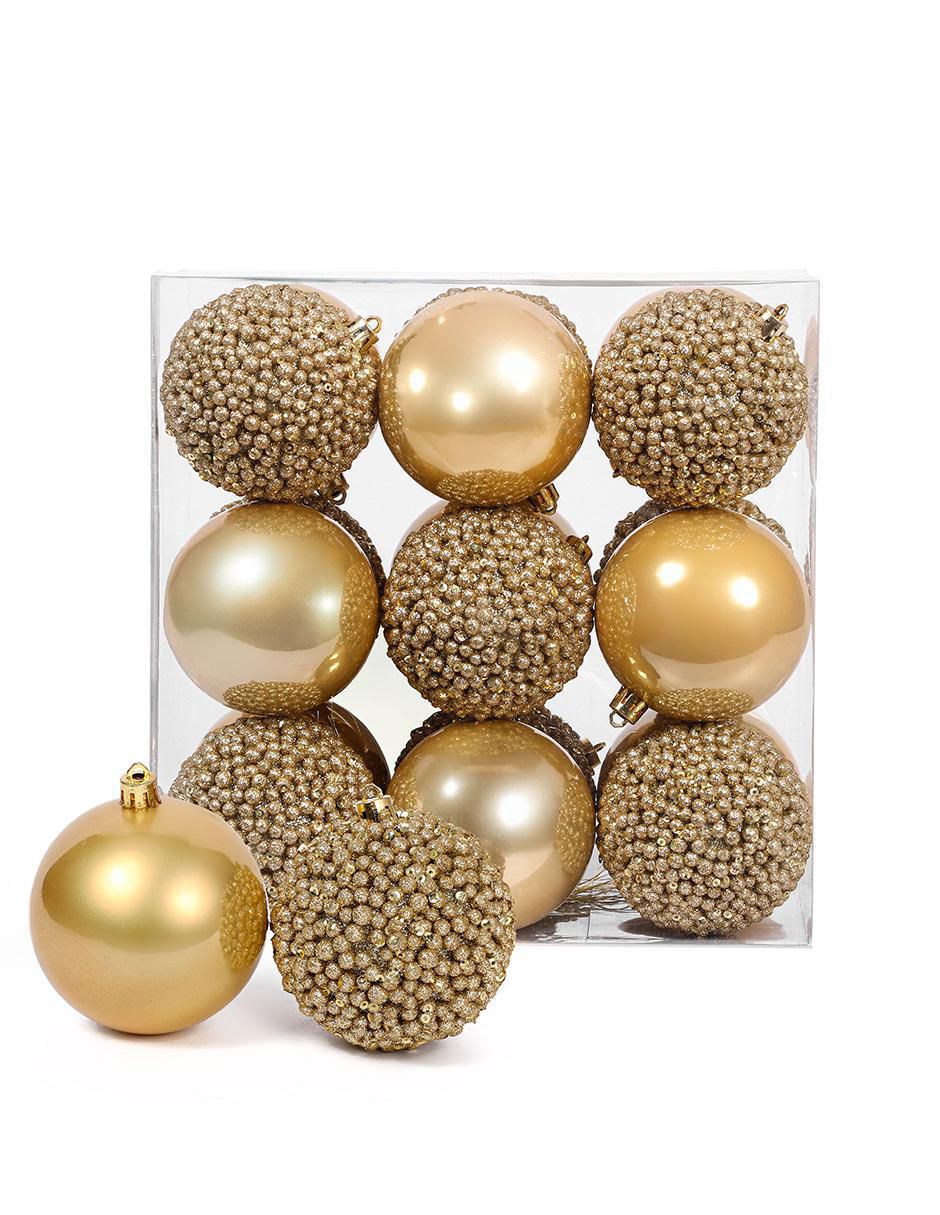 Set de esfera navideña pearl con 18 piezas Set de esfera navideña pearl con 18 piezas