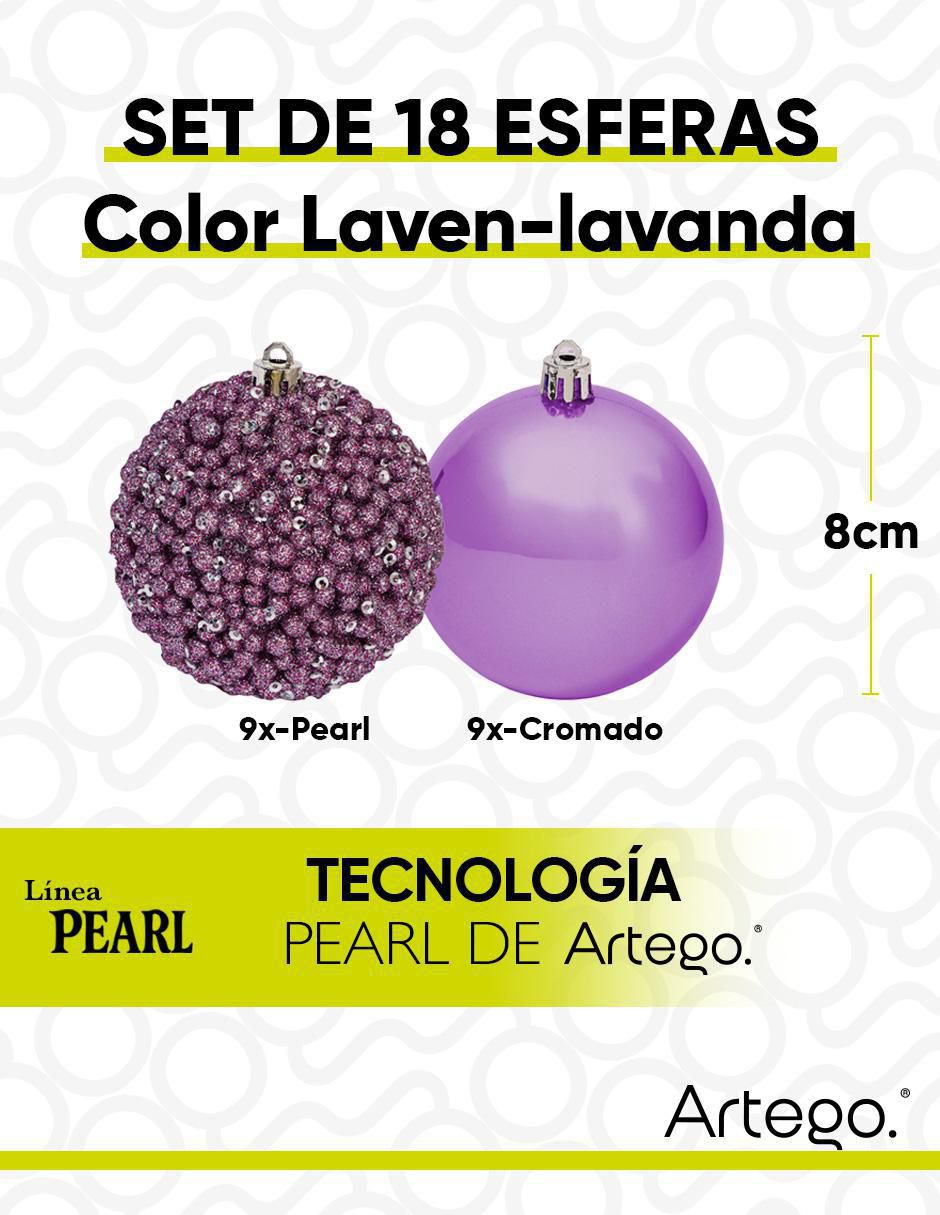 Set de esfera navideña pearl con 18 piezas 6