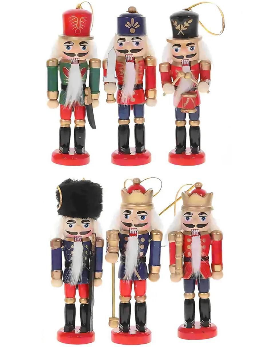 Set de figura decorativa de cascanueces de madera Set de figura decorativa de cascanueces de madera
