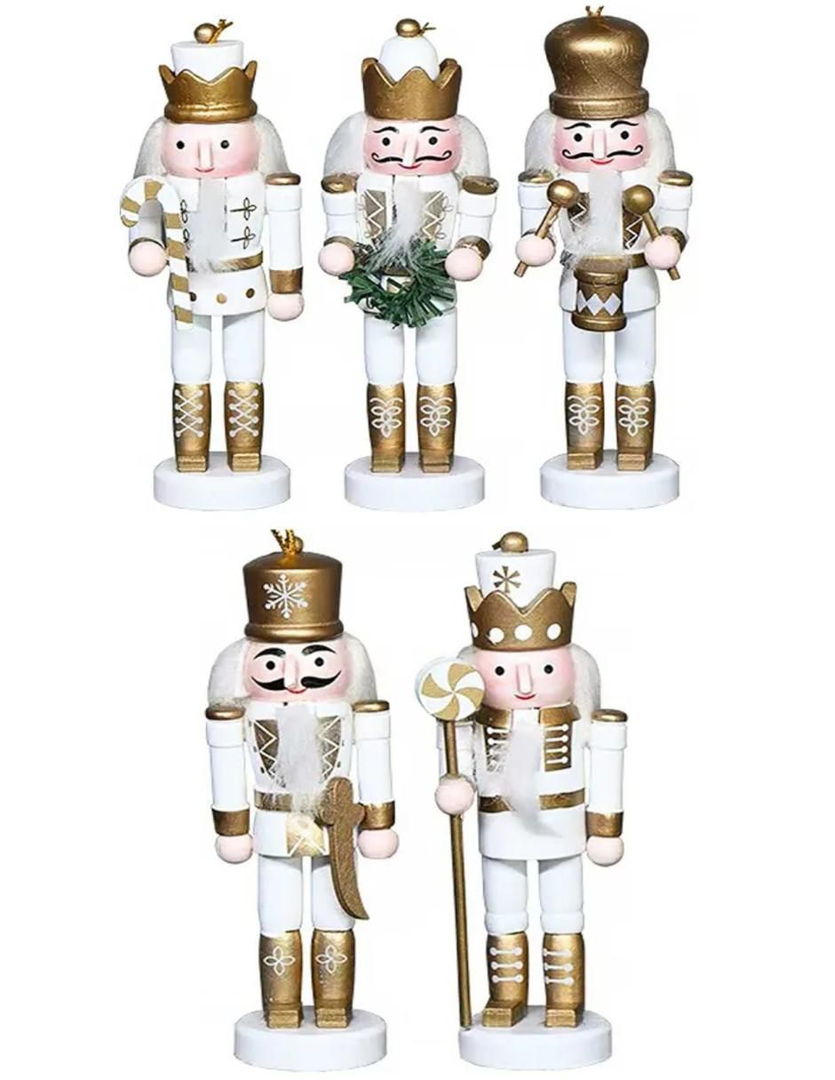 Set de figura decorativa de cascanueces de madera 1