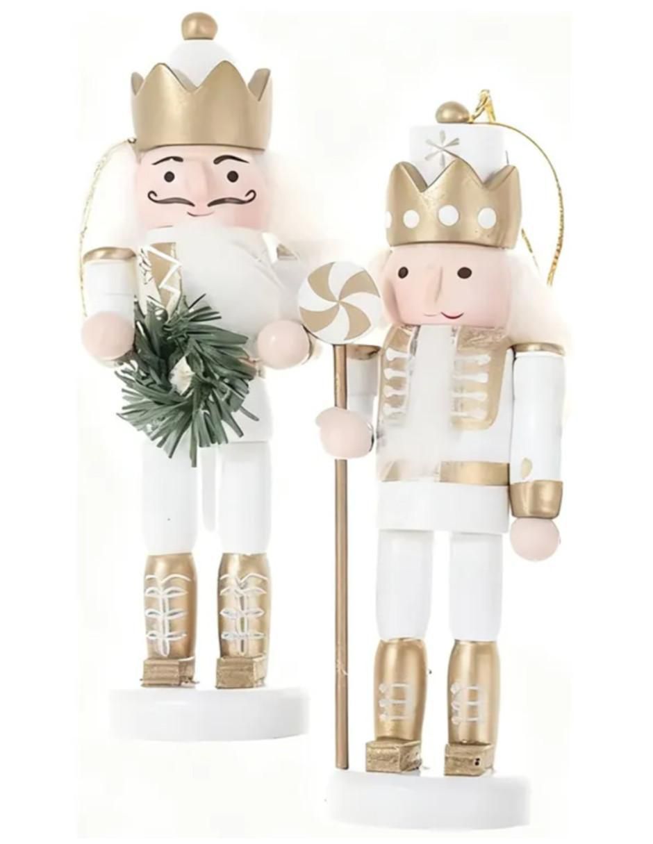 Set de figura decorativa de cascanueces de madera