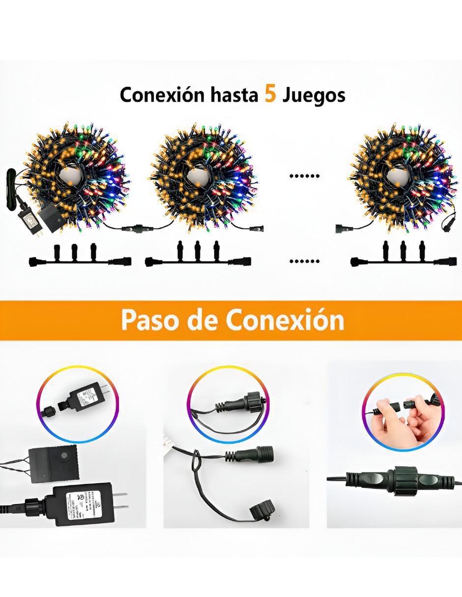 Serie LED Xtellar xtllar10832 con 200 focos