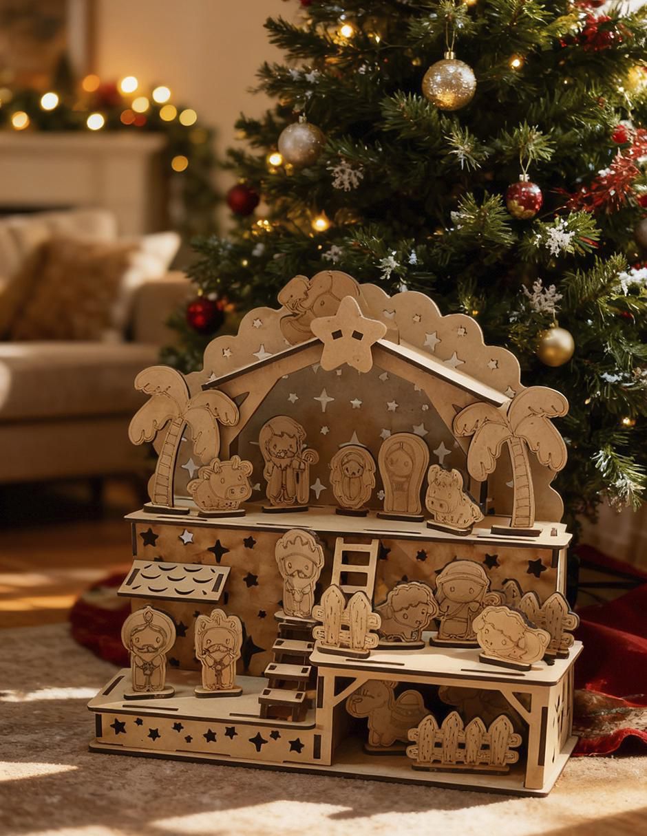 Set figuras decorativas navideñas 4