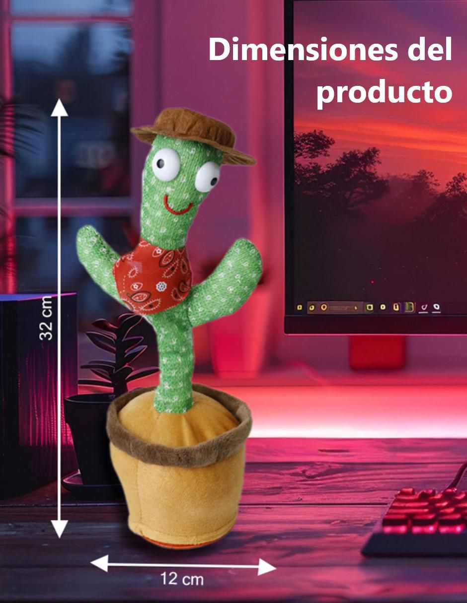 "peluche de" no aplica cactus cm-top cactus baila canta y repite voz juguete no aplica "de" sin tamaño