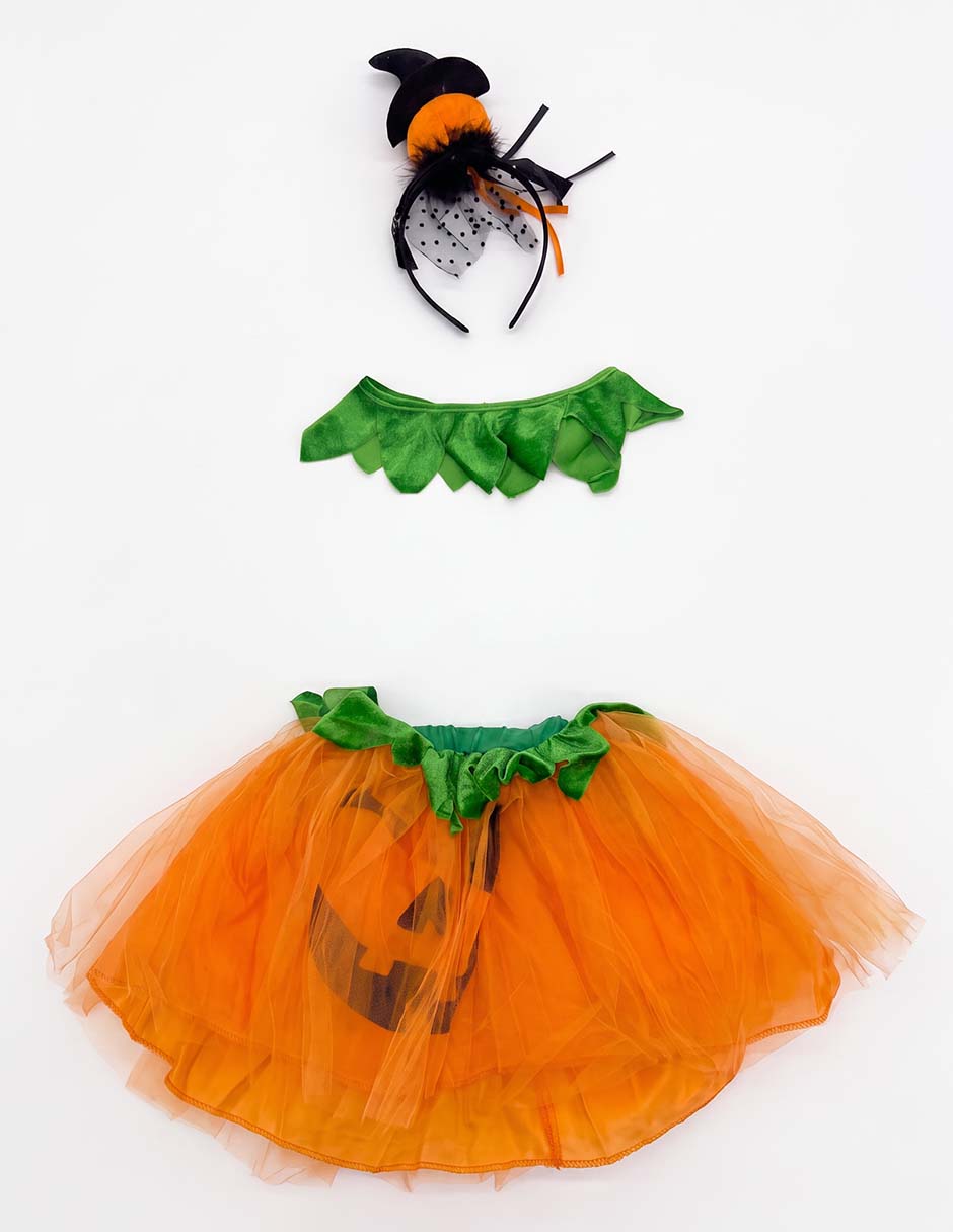Disfraz de calabaza para niña