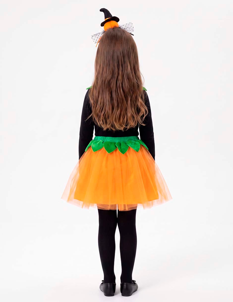 Disfraz de calabaza para niña
