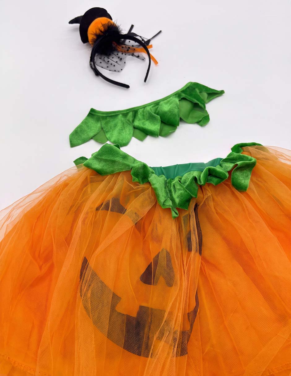 Disfraz de calabaza para niña