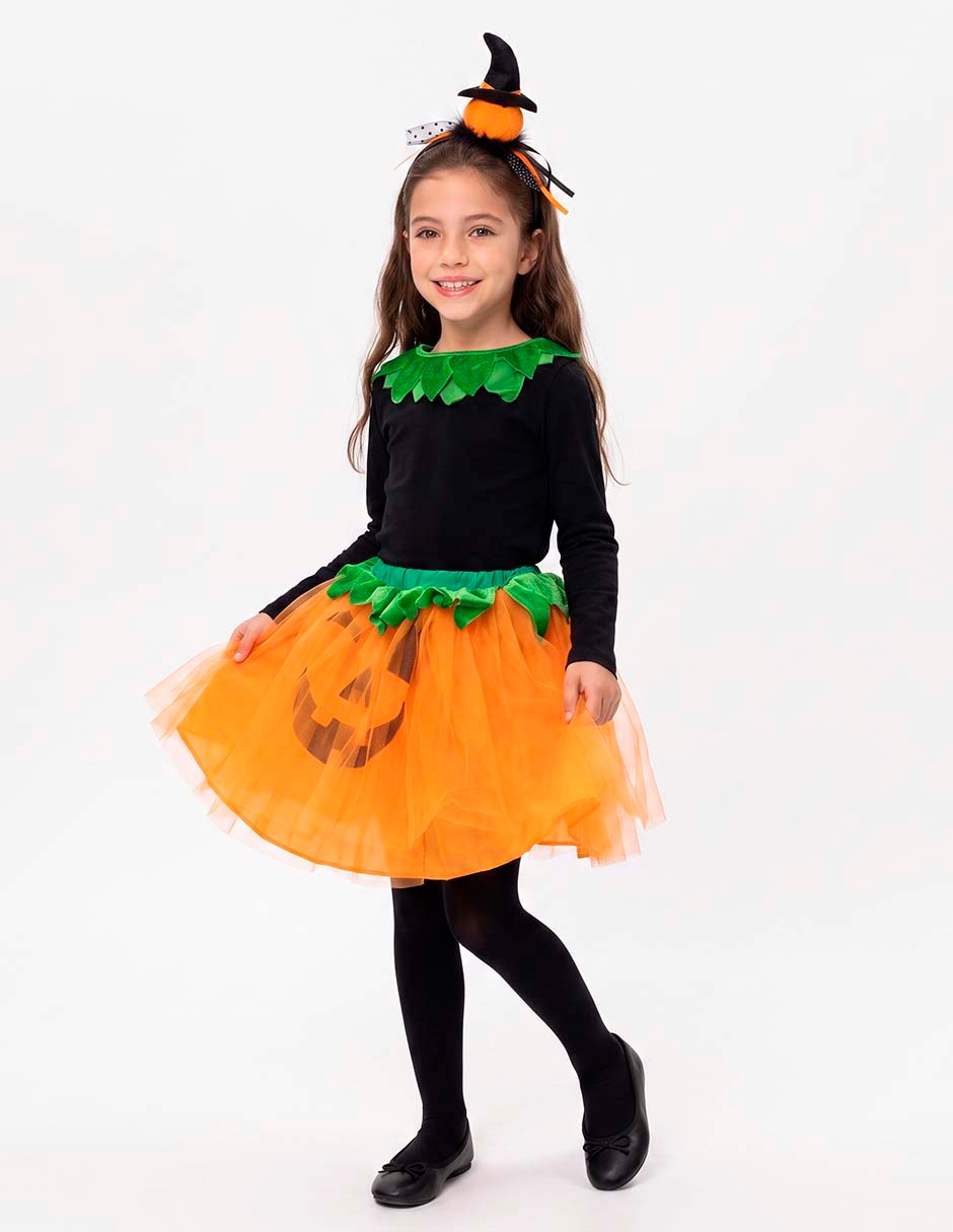 Disfraz de calabaza para niña