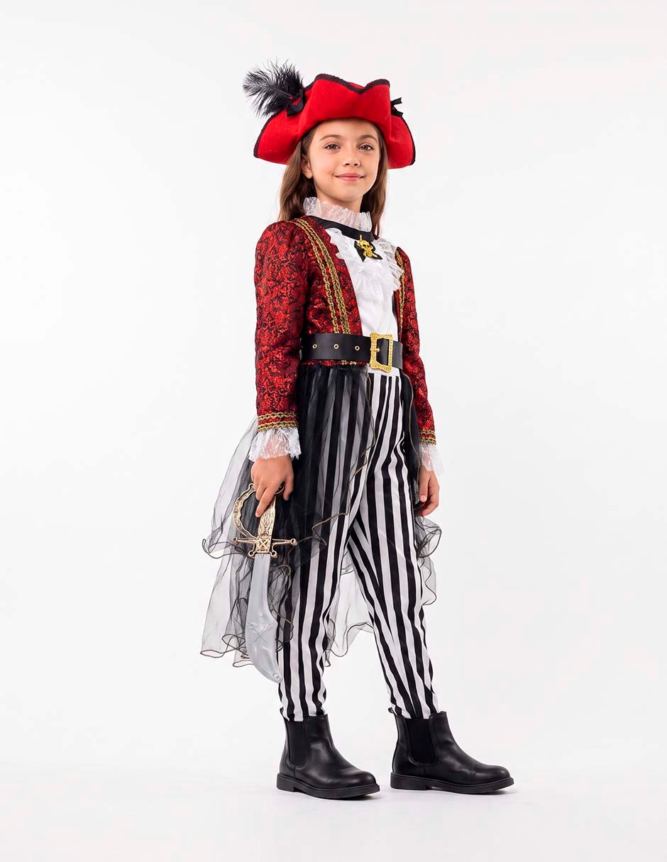 Disfraz de pirata para niña