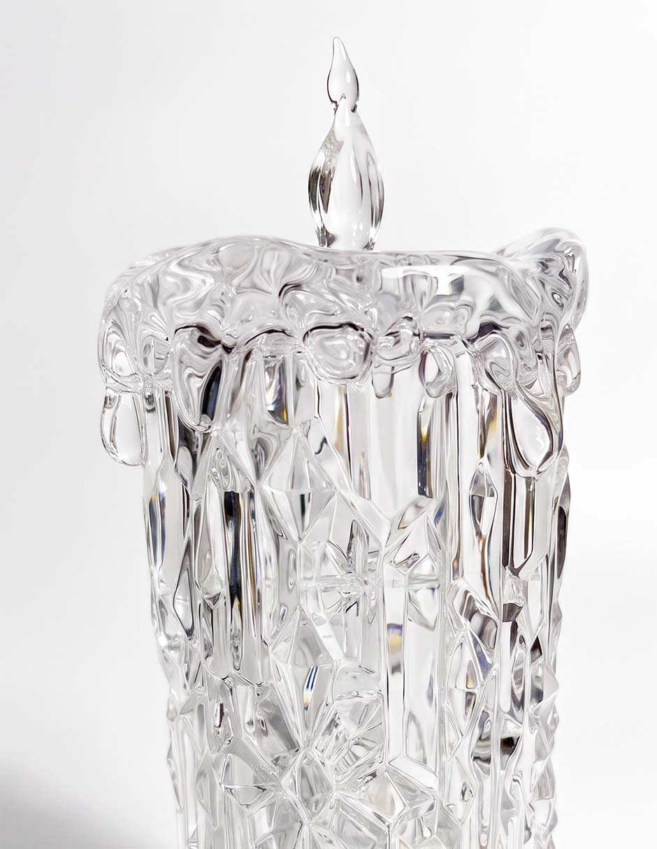 Figura decorativa navideña de vela luz y música 2