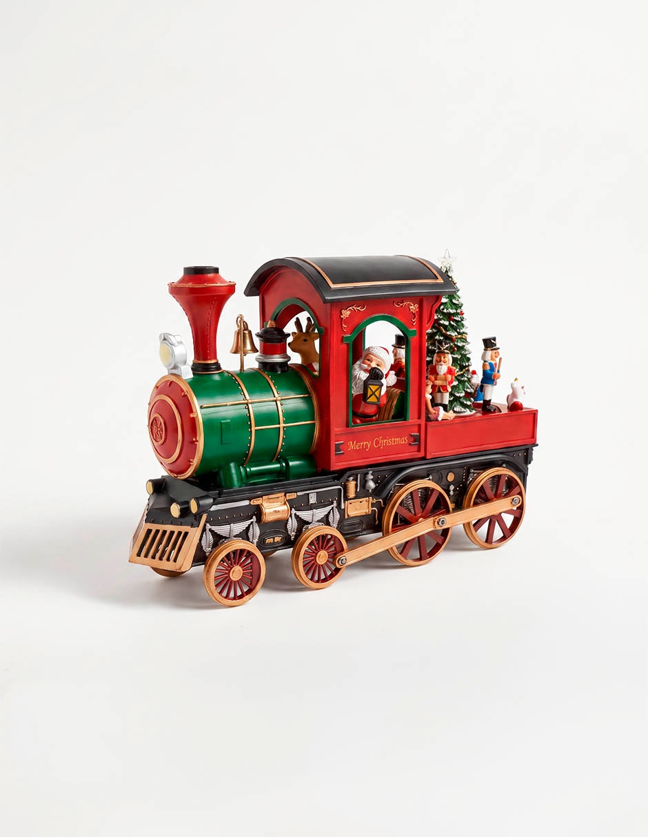 Figura decorativa de locomotora