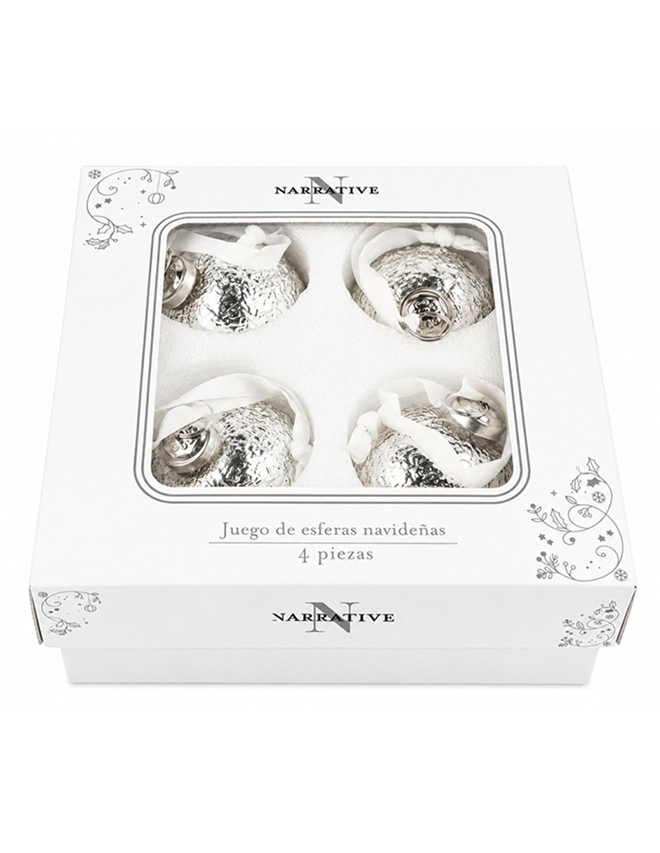 Set esfera navideña con 4 piezas 2