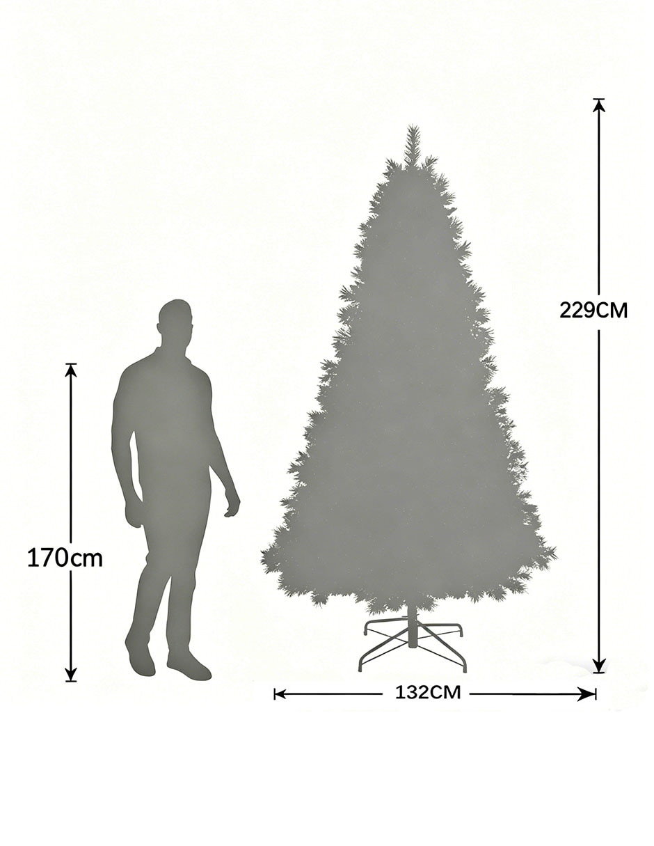 Árbol de navidad con 250 luces 6
