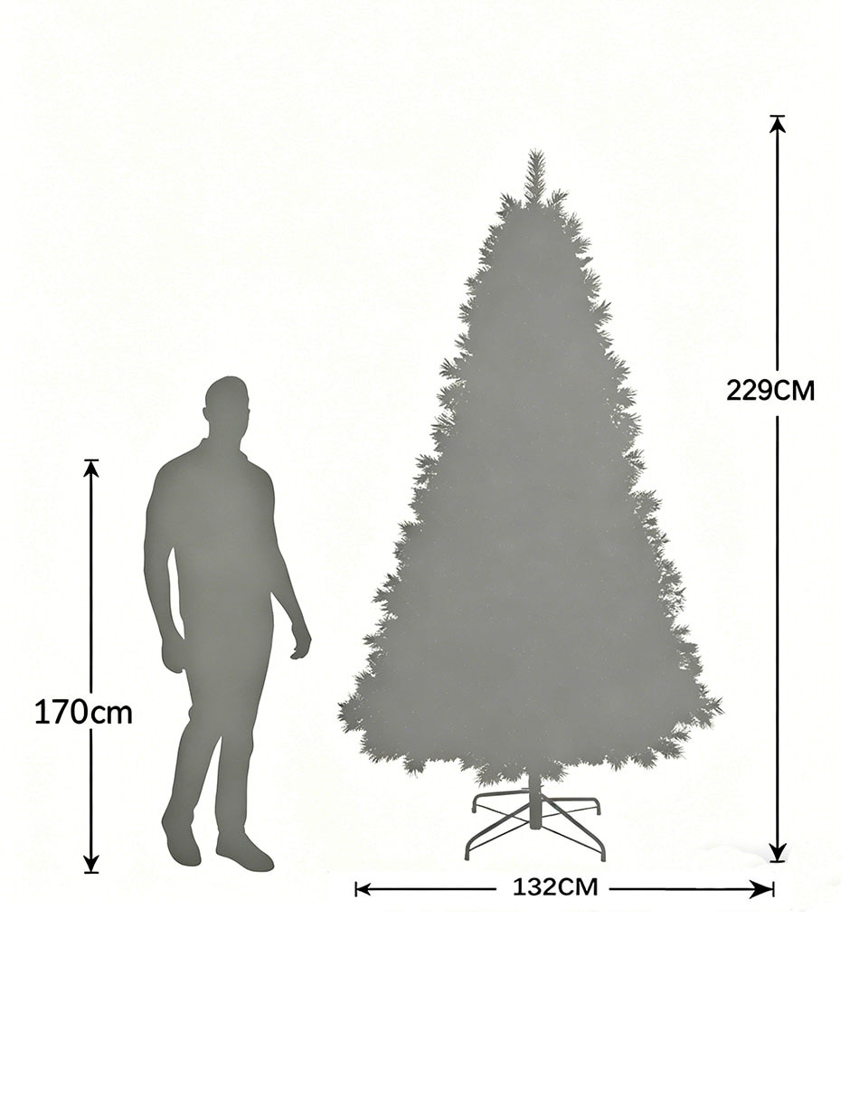 Árbol de navidad con 250 luces 8