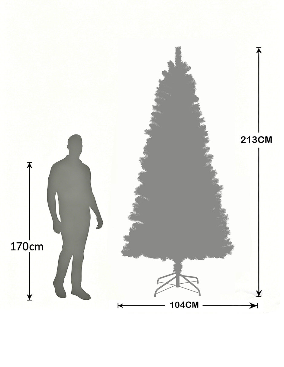 Árbol de navidad con 330 luces 9