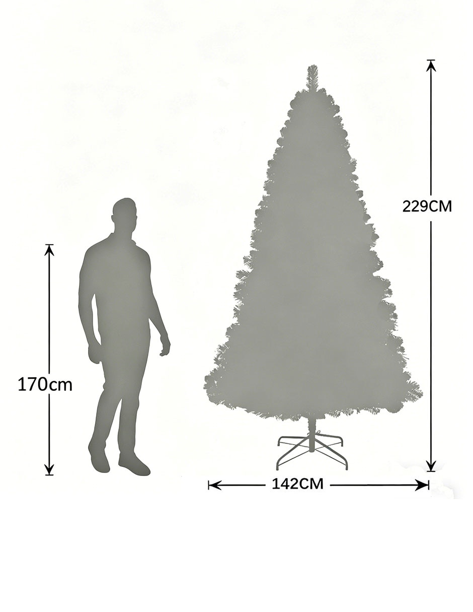 Árbol de navidad con 250 luces 9