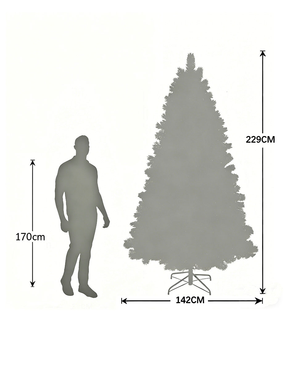 Árbol de navidad con 250 luces 7