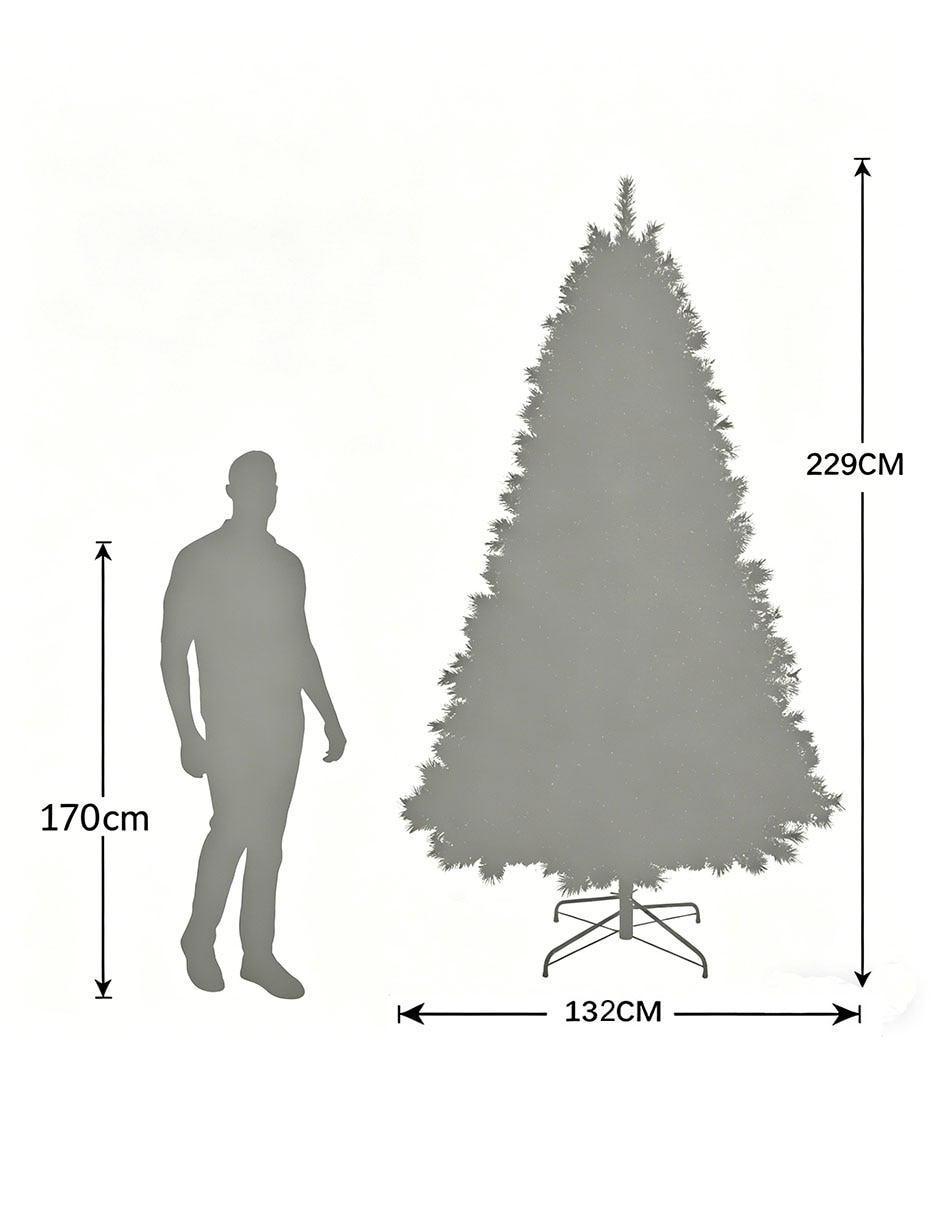 Árbol de navidad con 250 luces 7