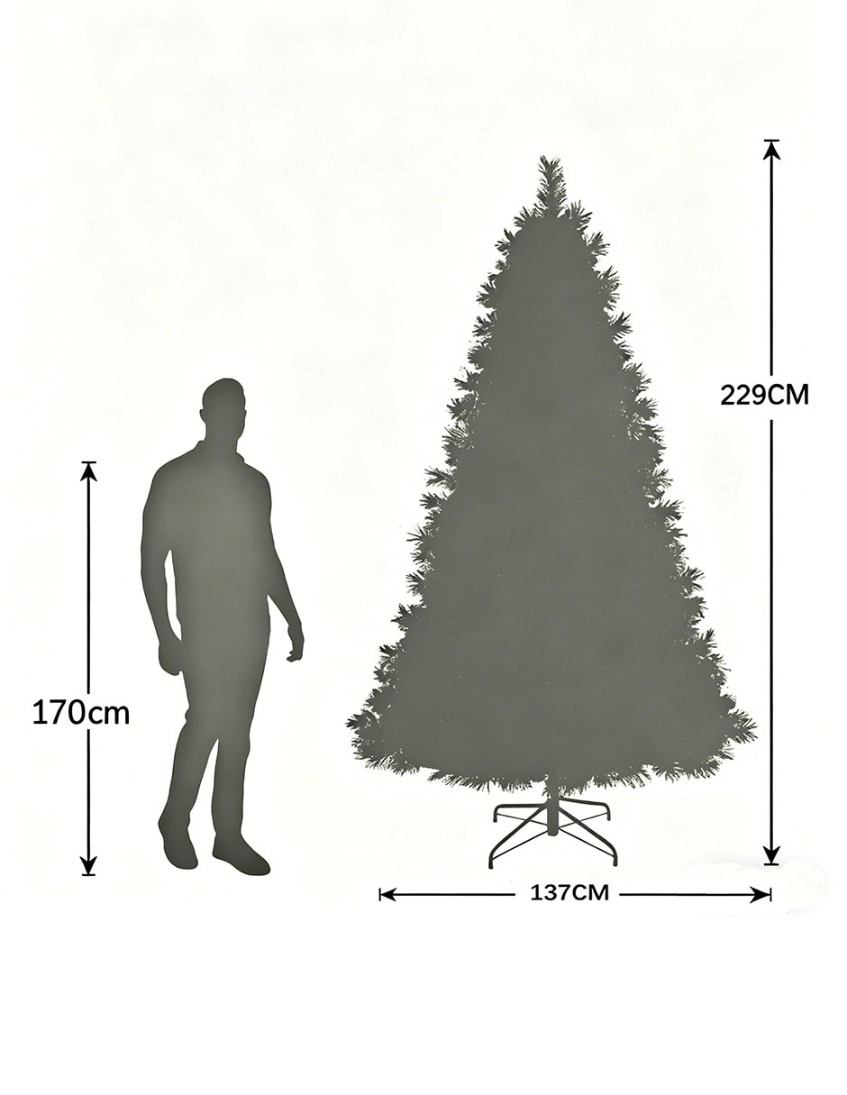 Árbol de navidad con 250 luces 7