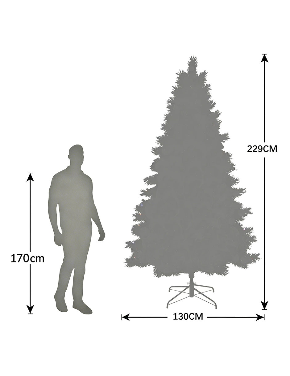 Árbol de navidad con 250 luces 7