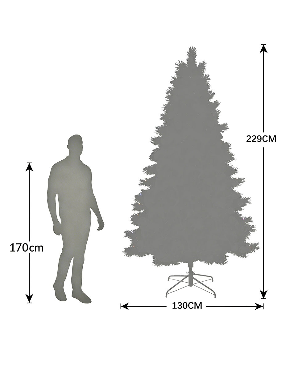 Árbol de navidad con 250 luces 9
