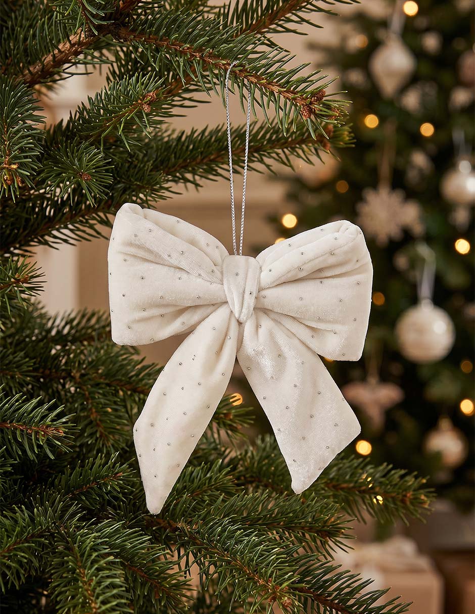 Ornamento Navidad moño 4