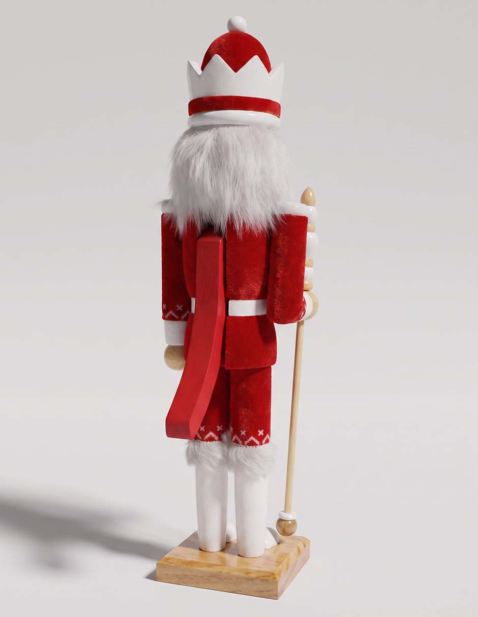 Figura decorativa de cascanueces de madera 3