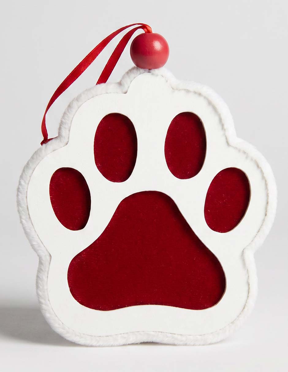 Ornamento navideño huella